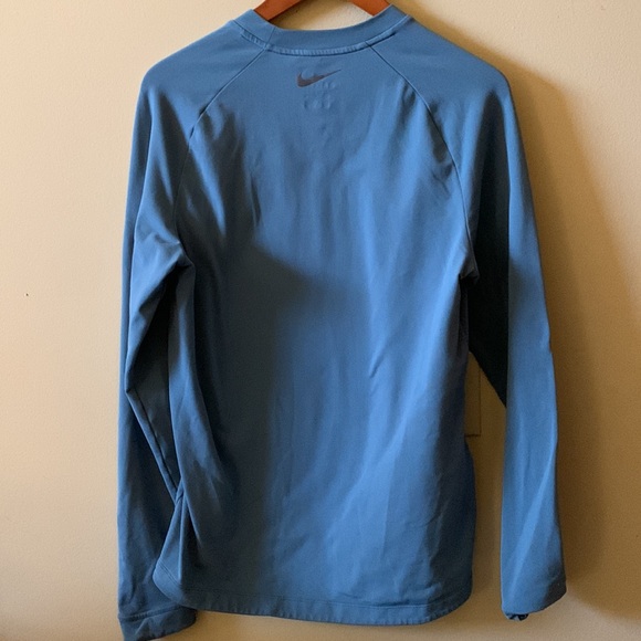 Nike Men’s Dri Fit Running Stretch Size Small long sleeve blue - Picture 2 of 5